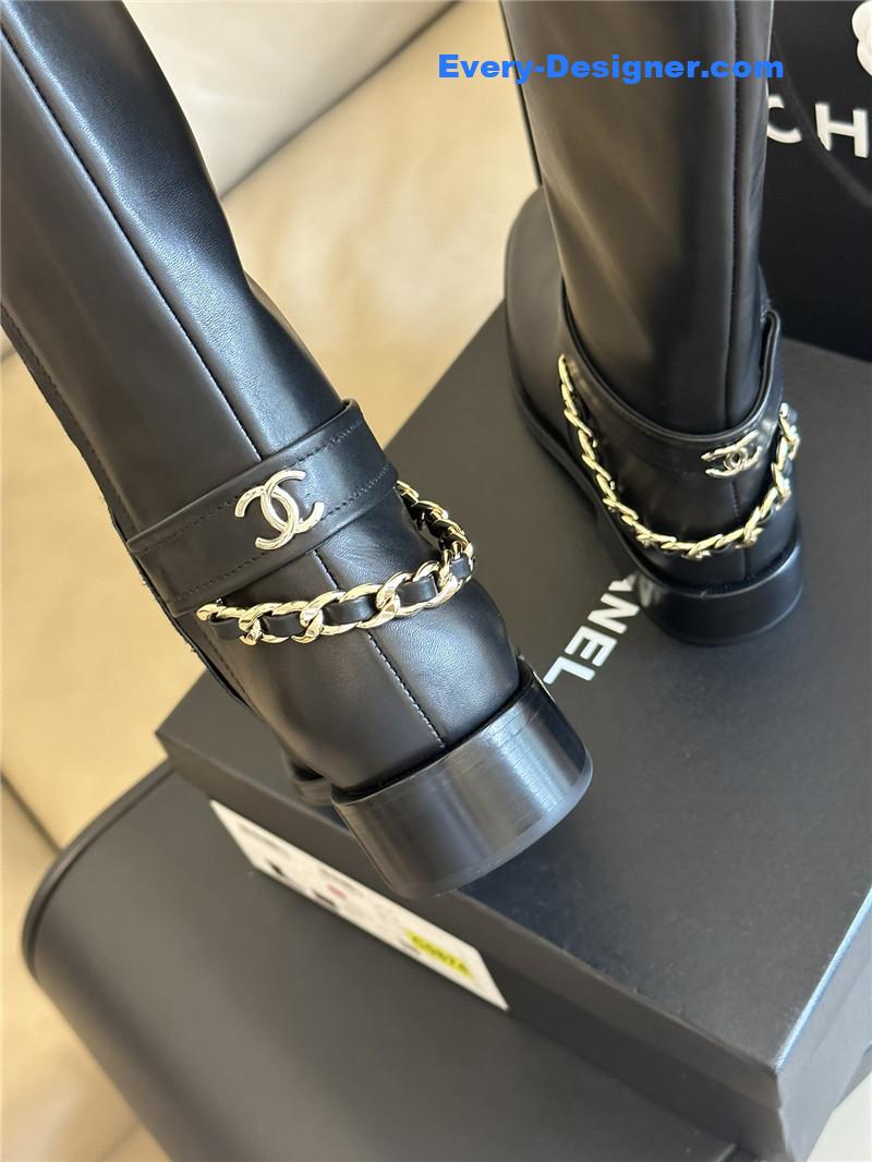 CC autumn winter chain ankle boots