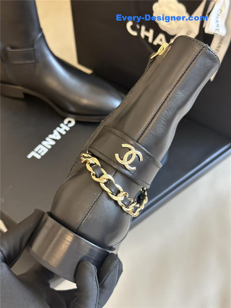 CC autumn winter chain ankle boots