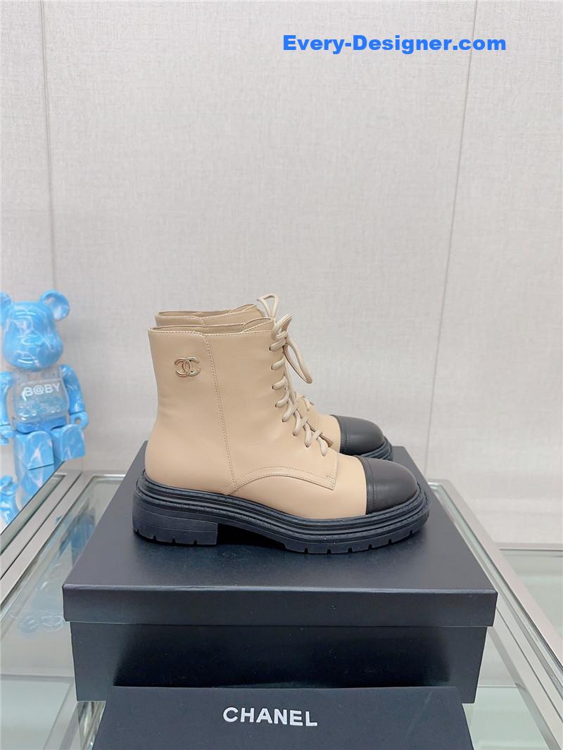 CC platform martin ankle boots