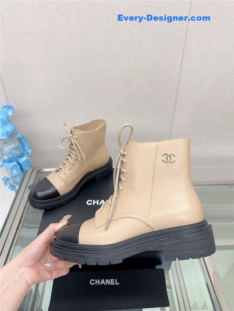 CC platform martin ankle boots