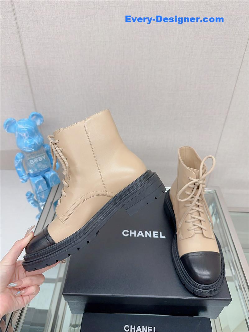 CC platform martin ankle boots