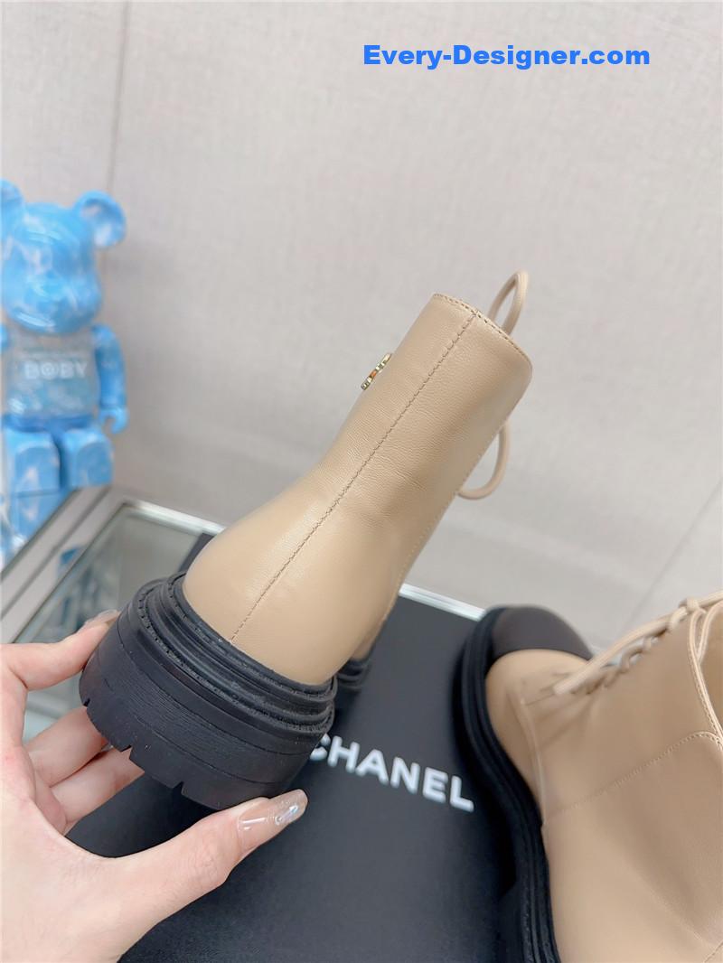 CC platform martin ankle boots