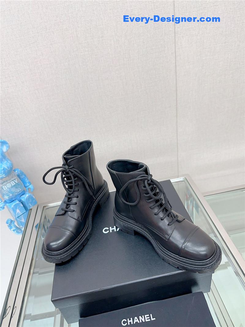 CC platform martin ankle boots