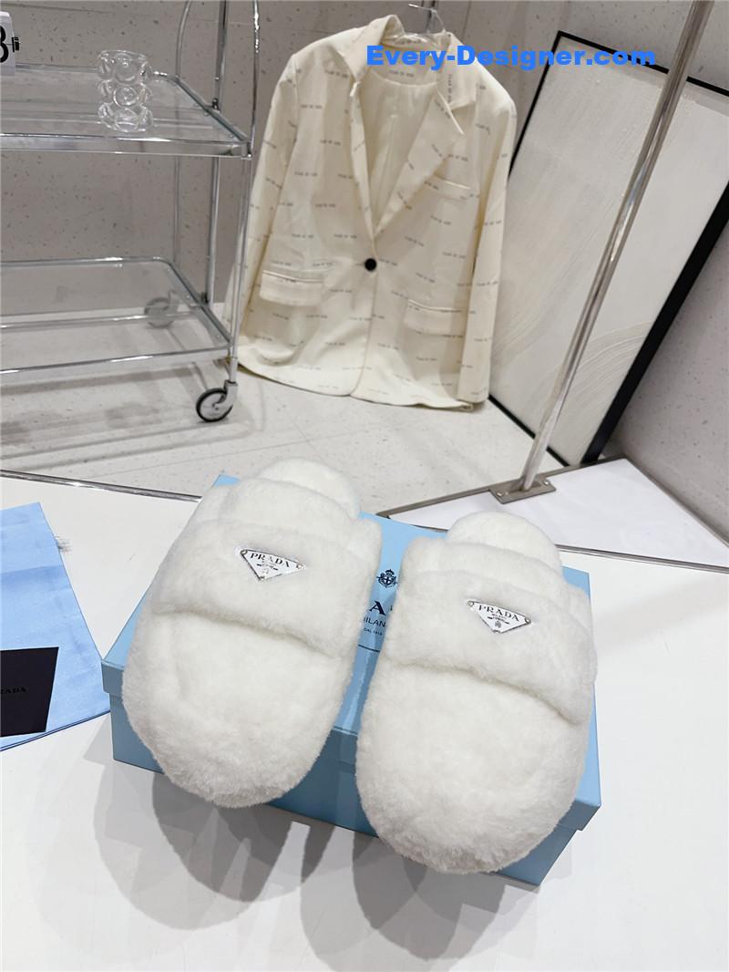 Pra*a autumn winter fur slippers