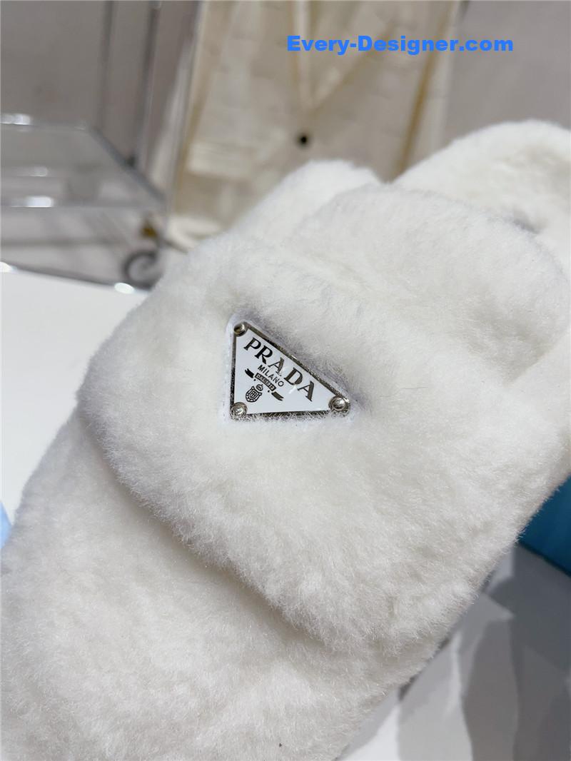 Pra*a autumn winter fur slippers