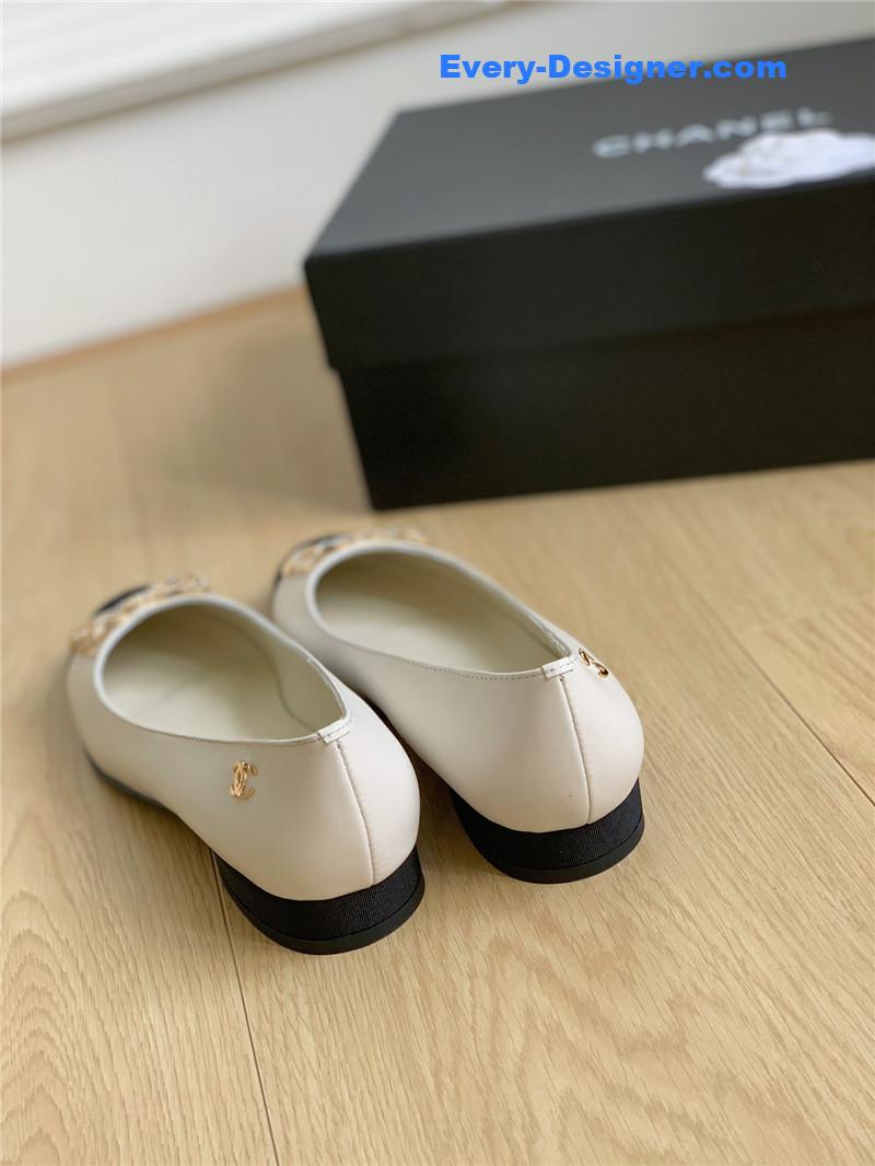 cc double c butterfly D1am0nd buckle shoes