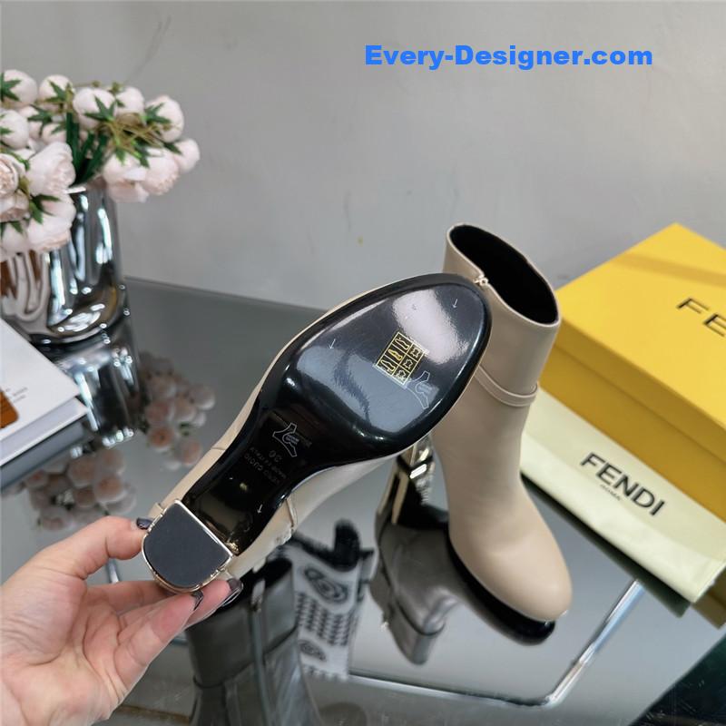 F**di hollow chunky heel ankle boots