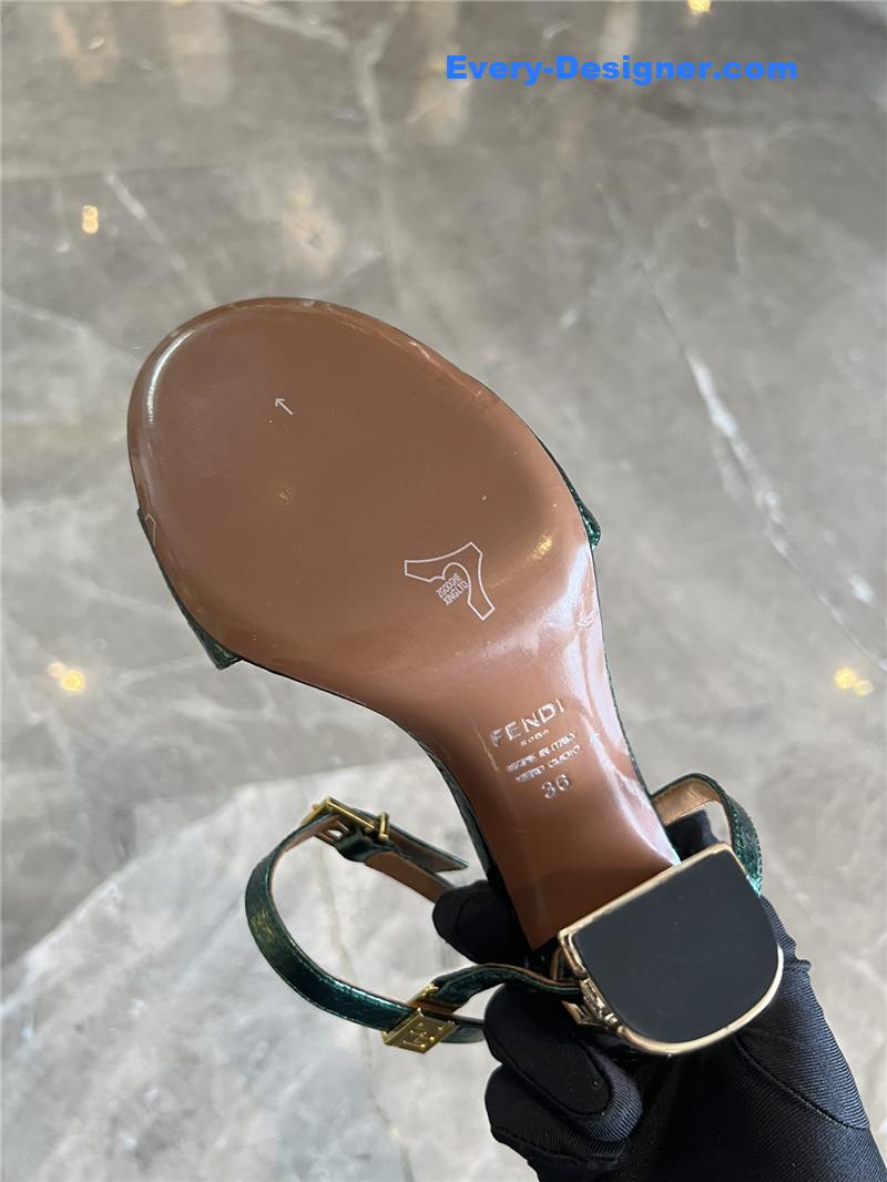 F**di delfina round toe sandals