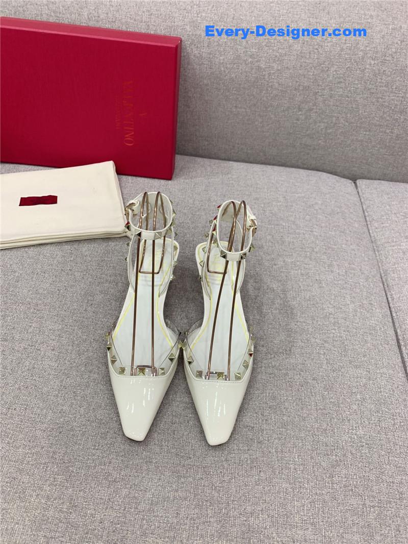 Va1e*ntin0 new rivet kitten heel sandals