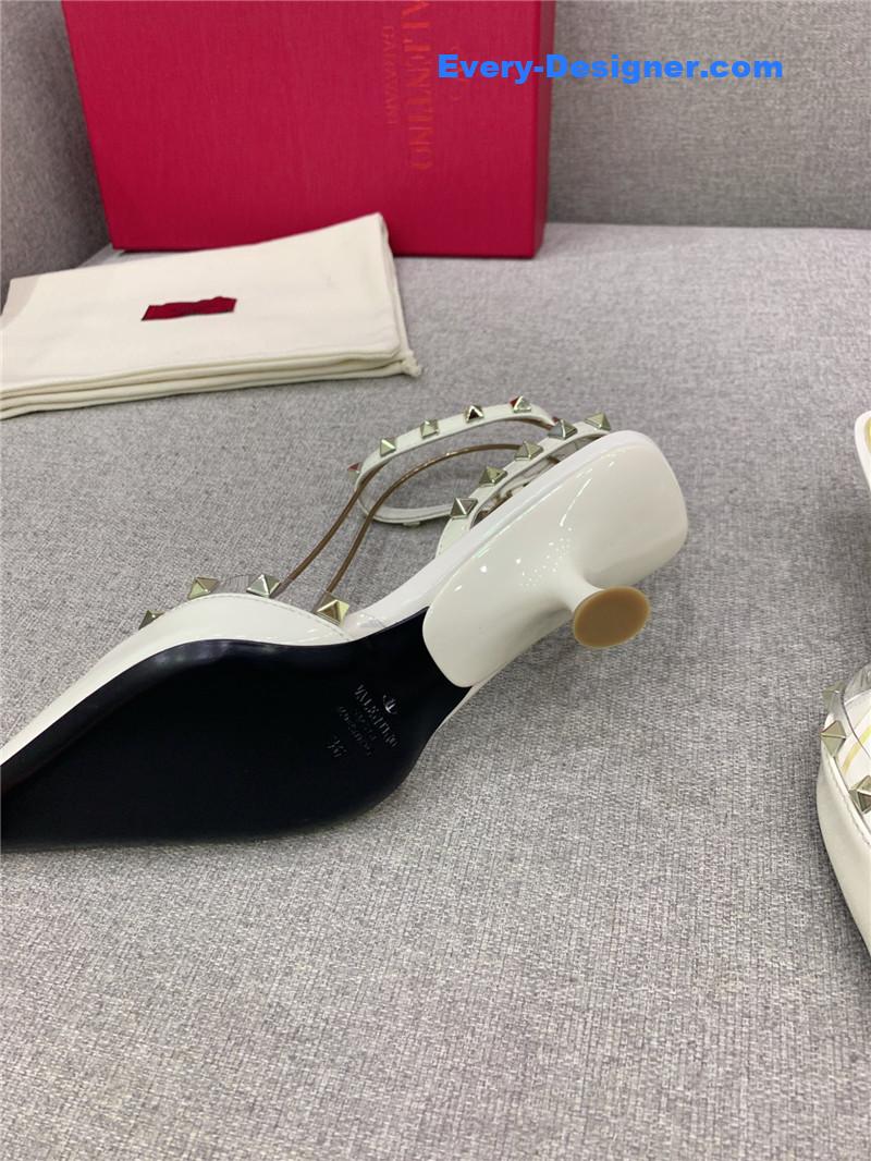 Va1e*ntin0 new rivet kitten heel sandals