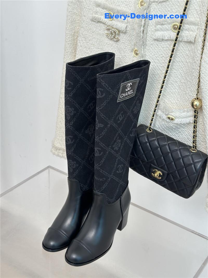 CC new chunky heel cowboy boots