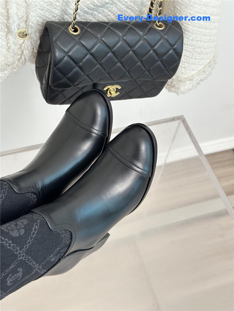 CC new chunky heel cowboy boots