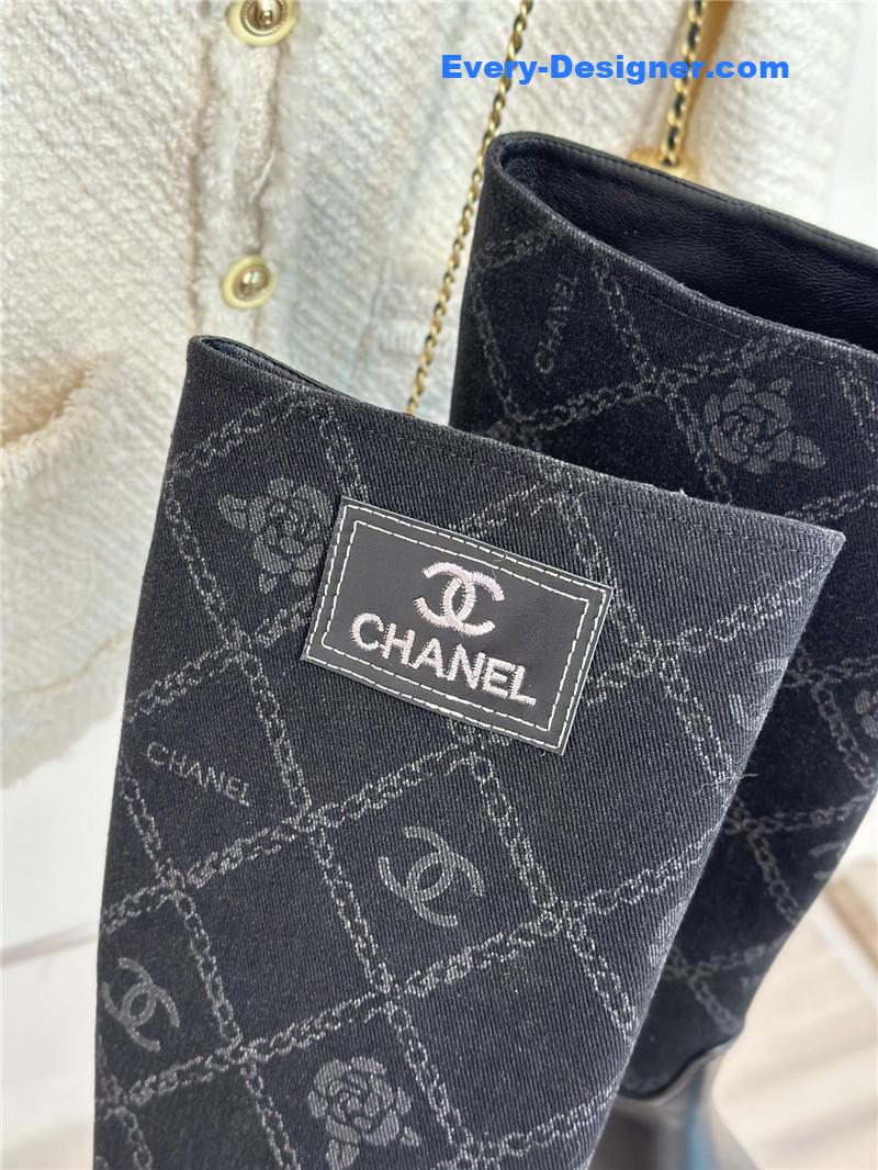 CC new chunky heel cowboy boots