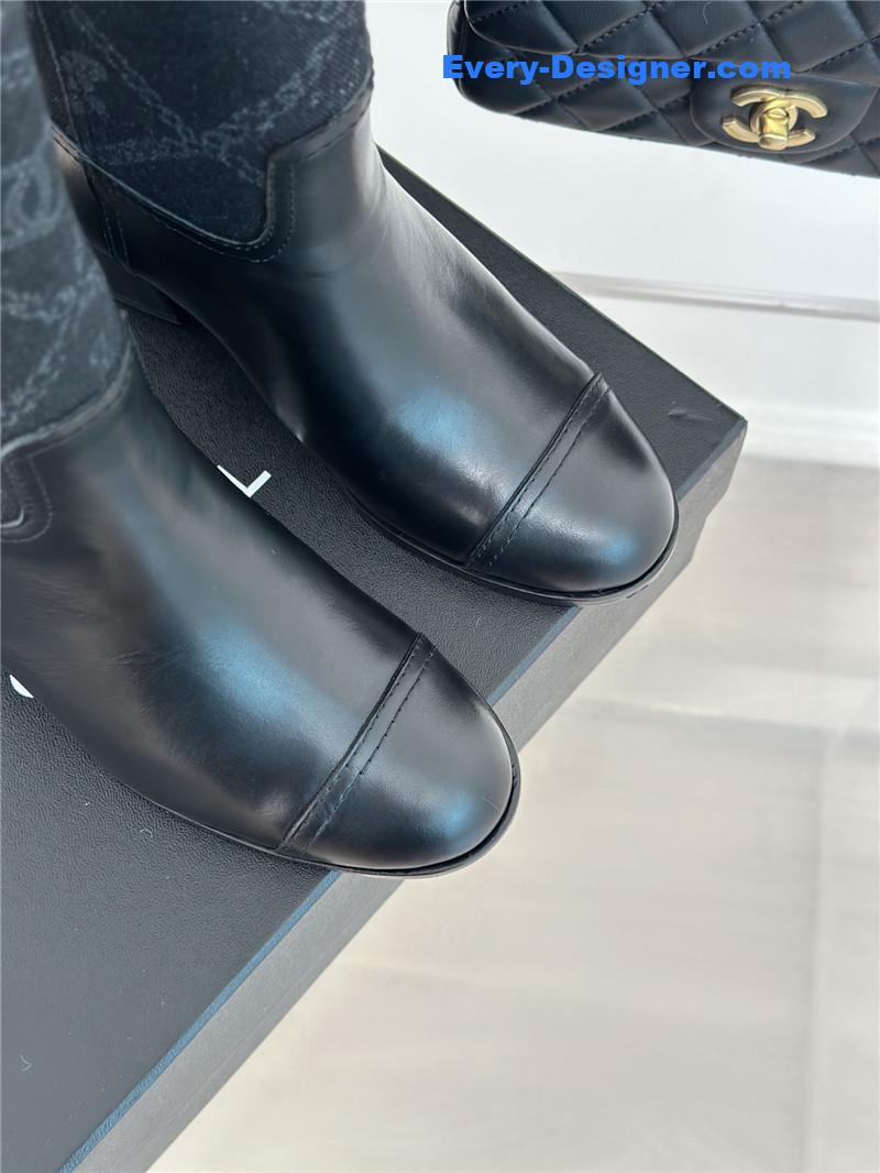 CC new chunky heel cowboy boots