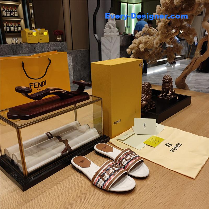 F**di haute couture flat sandals