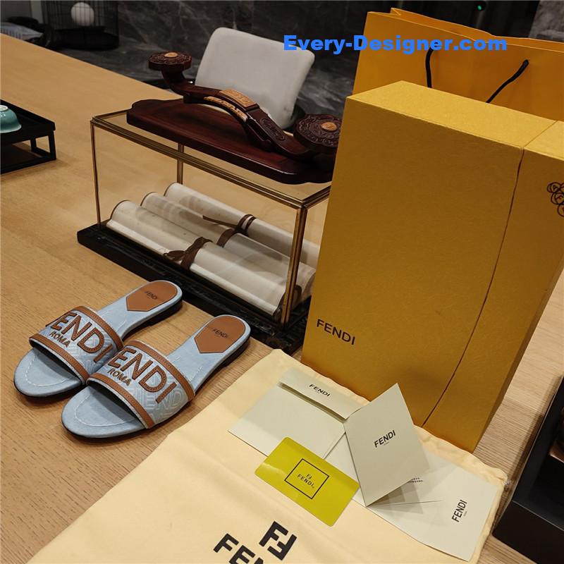 F**di haute couture flat sandals