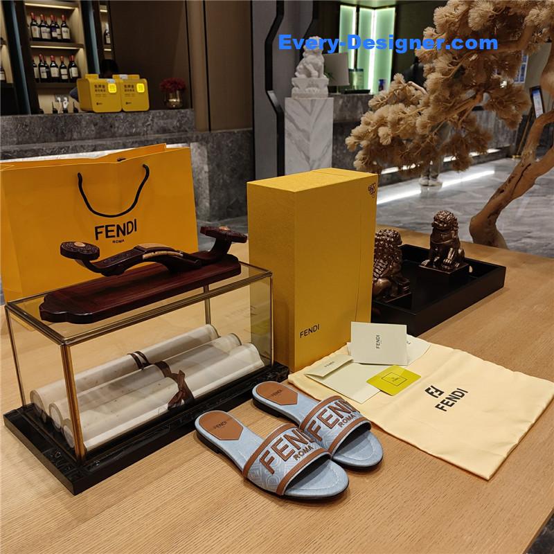 F**di haute couture flat sandals