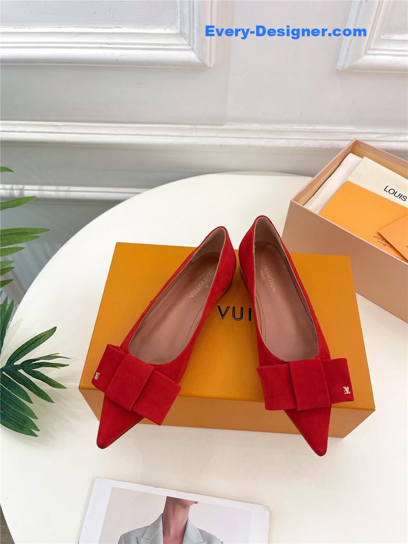 l0vis Vvtt0n lv bowknot pointed shoes
