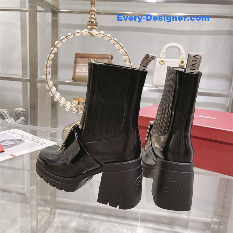Roger vivier autumn and winter new high-heeled ankle boots