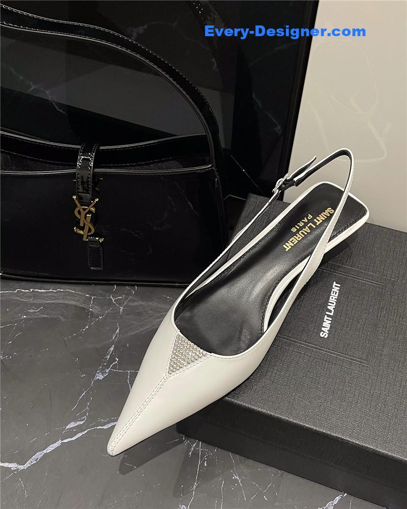 Y51 new pointed rhinestone small high heels