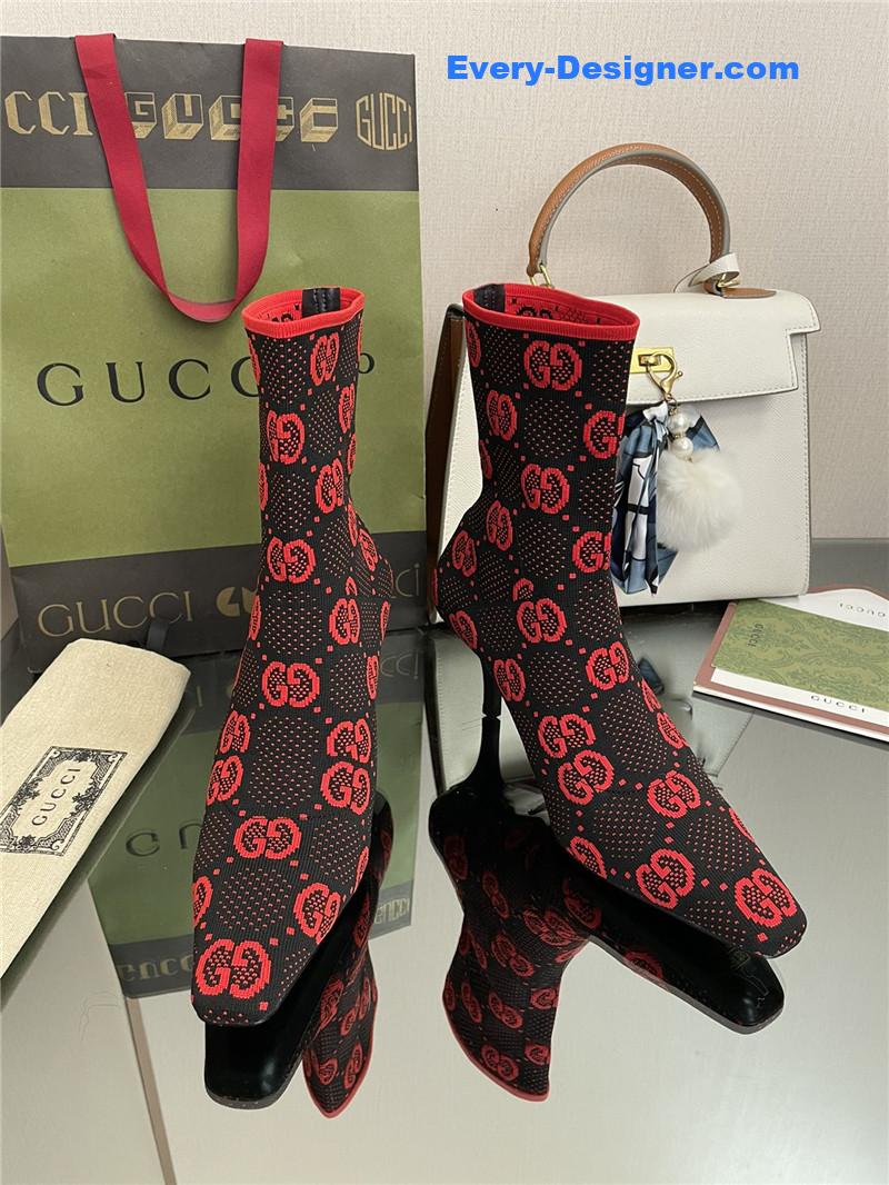 Gvc*1 new gg knitted ankle boots elastic socks boots