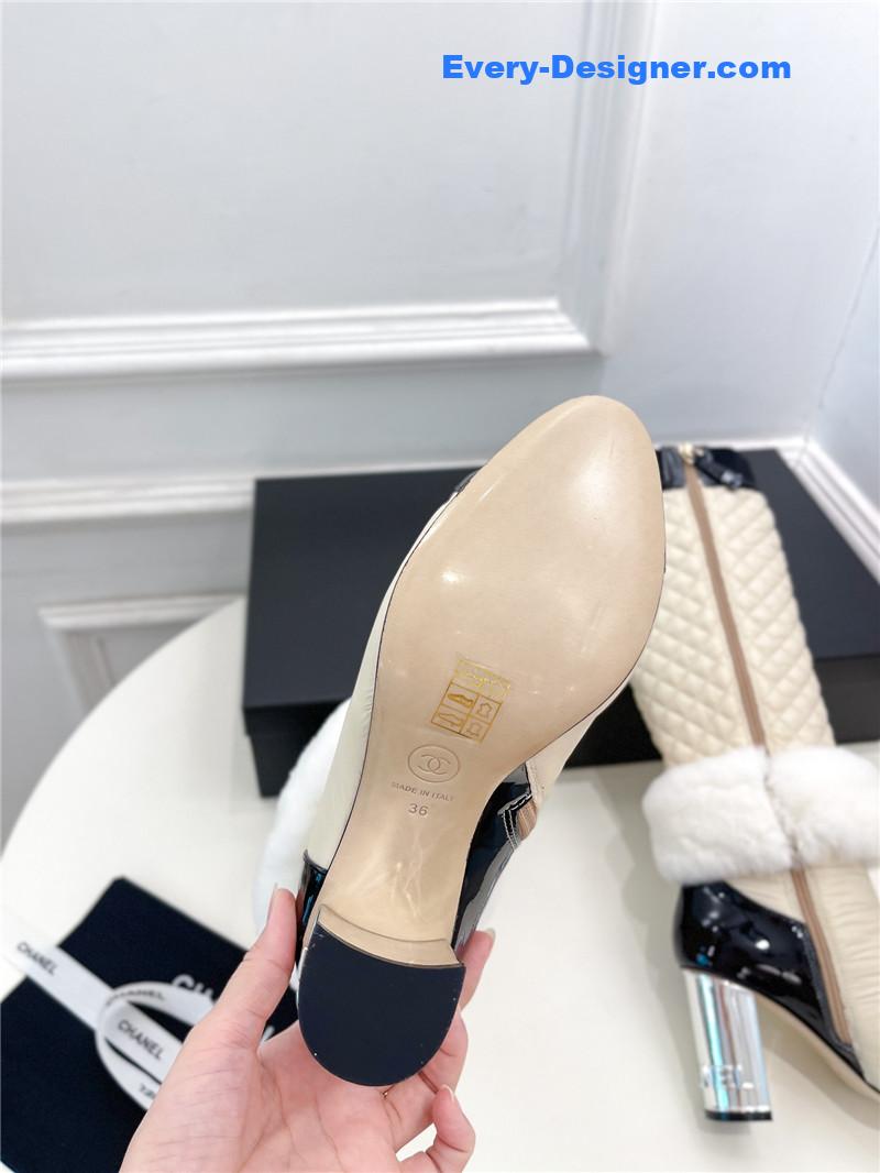 CC electroplated heel down boots