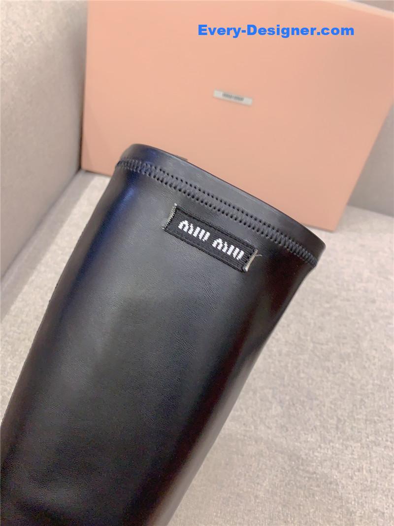 M1um1u new pointed toe high heel elastic sock boots