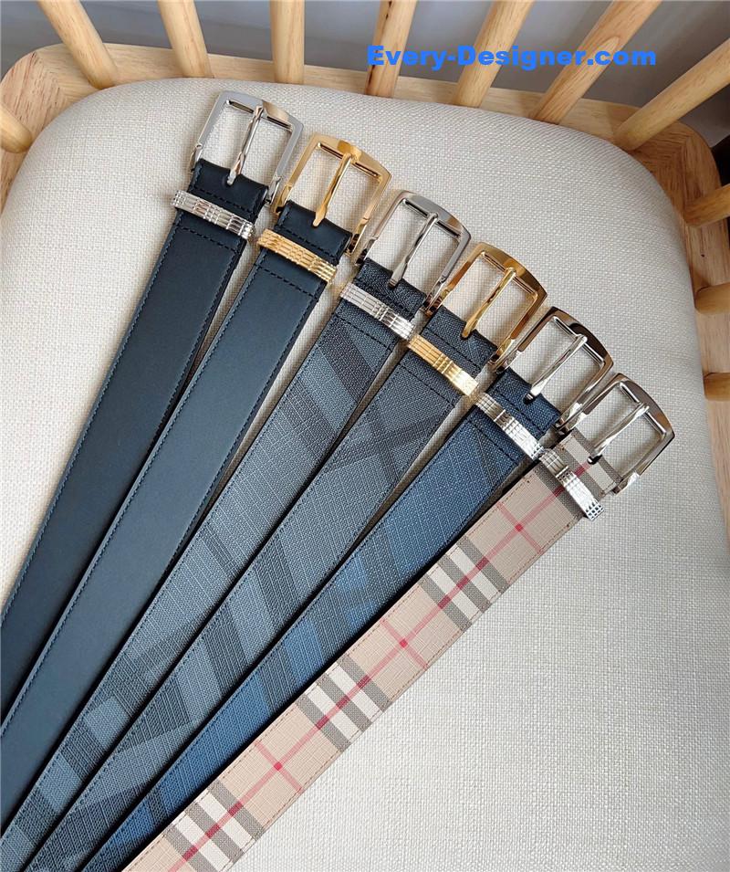 Bv*b*rry belt loop engraved with Bv*b*rry check