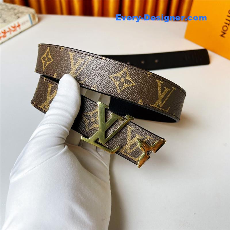 l0vis Vvtt0n lv double-sided first-layer cowhide belt