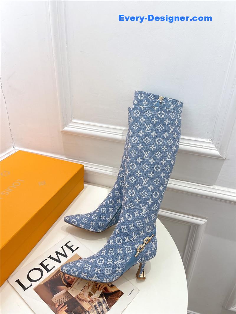 l0vis Vvtt0n lv small square toe metal heel boots