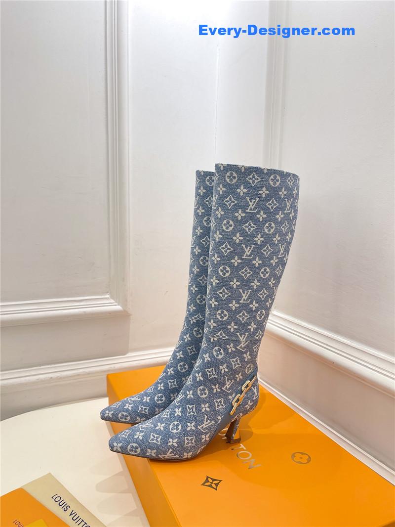 l0vis Vvtt0n lv small square toe metal heel boots