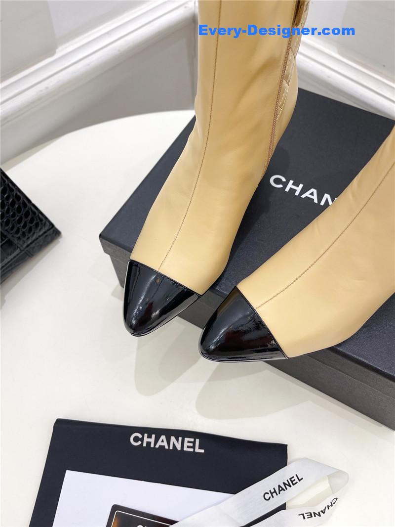 CC counter classic electric embroidery thick heel short boots