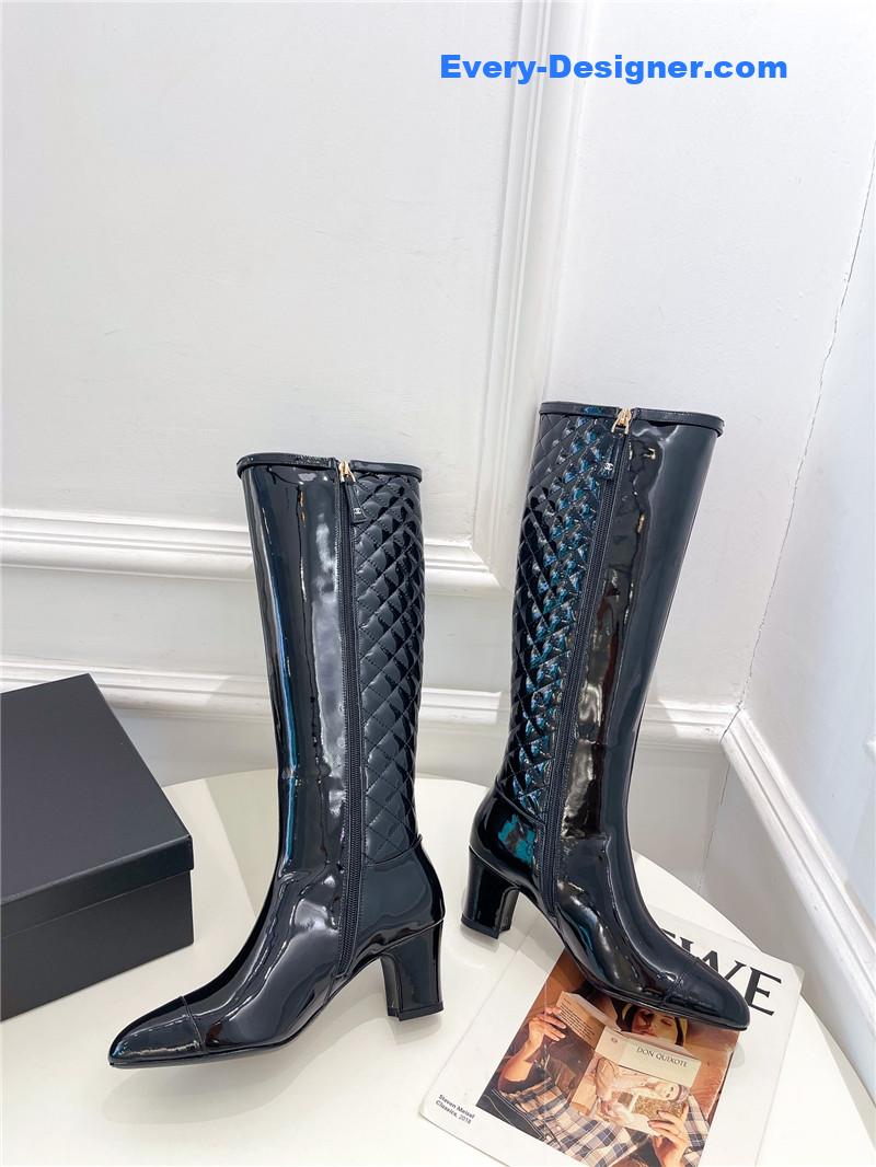 CC counter classic electric embroidery thick heel short boots