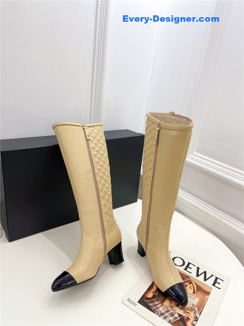 CC counter classic electric embroidery thick heel short boots
