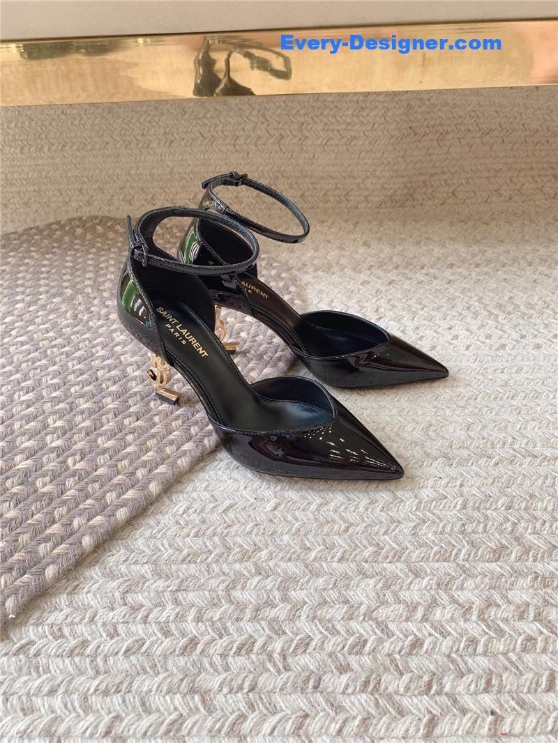 Y51 logo and hollow high heels