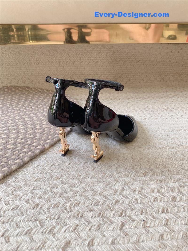 Y51 logo and hollow high heels