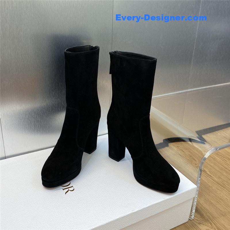 D10r cd letter logo hardware buckle motorcycle boots