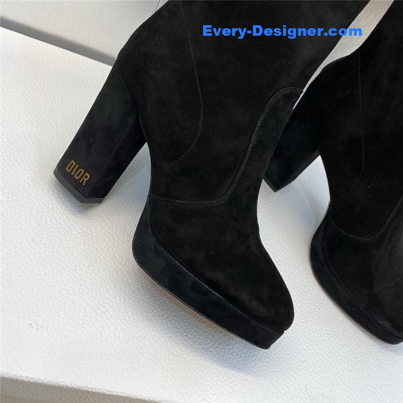 D10r cd letter logo hardware buckle motorcycle boots