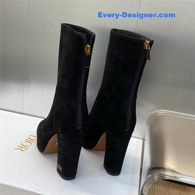 D10r cd letter logo hardware buckle motorcycle boots