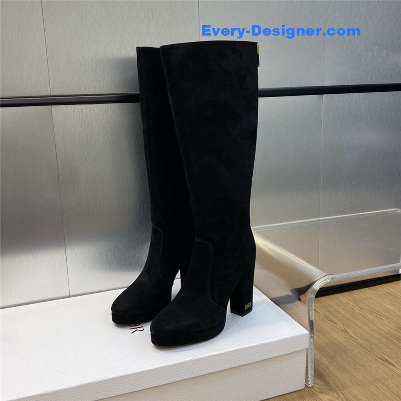 D10r cd letter logo hardware buckle motorcycle boots