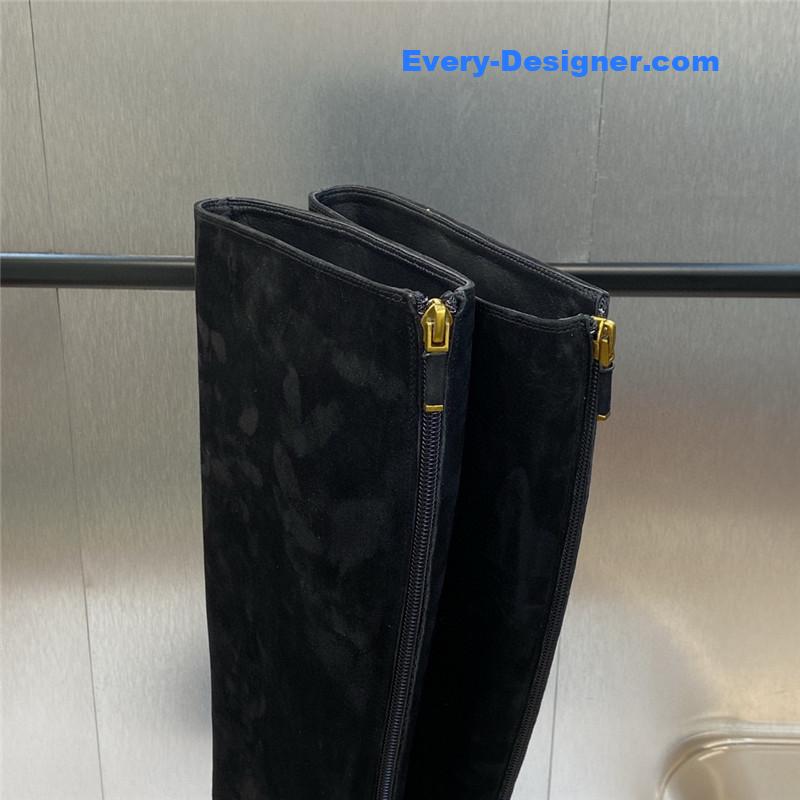 D10r cd letter logo hardware buckle motorcycle boots