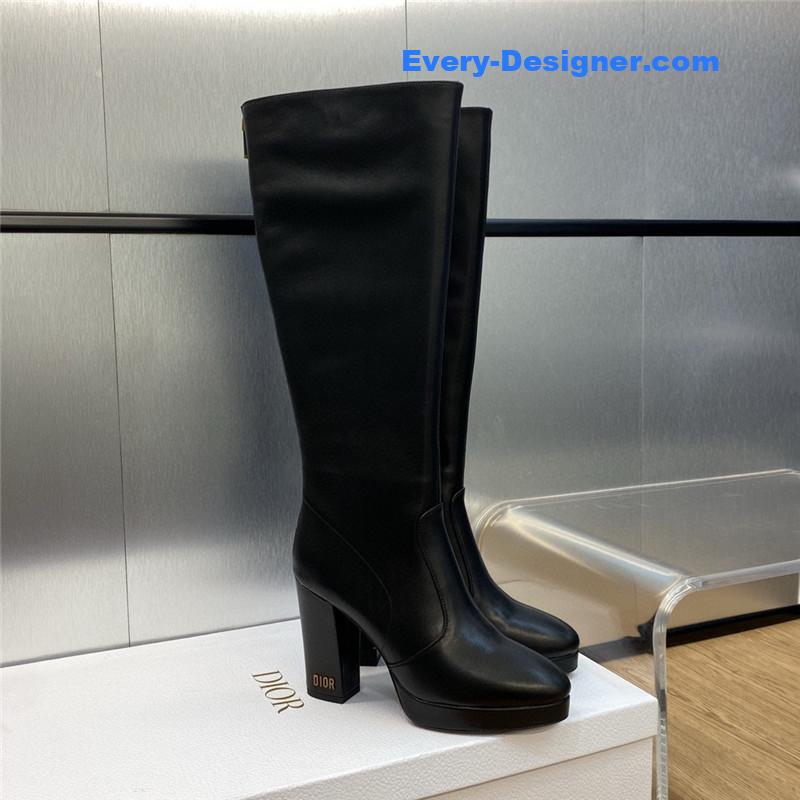 D10r cd letter logo hardware buckle motorcycle boots