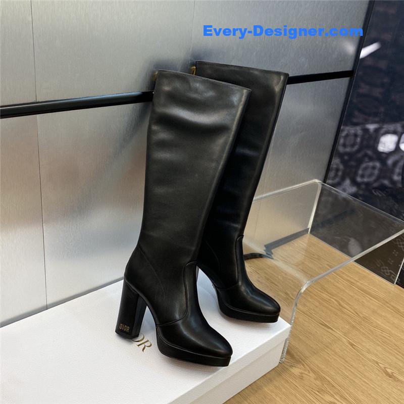 D10r cd letter logo hardware buckle motorcycle boots