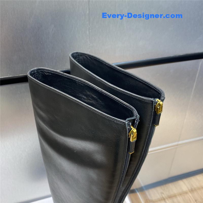 D10r cd letter logo hardware buckle motorcycle boots