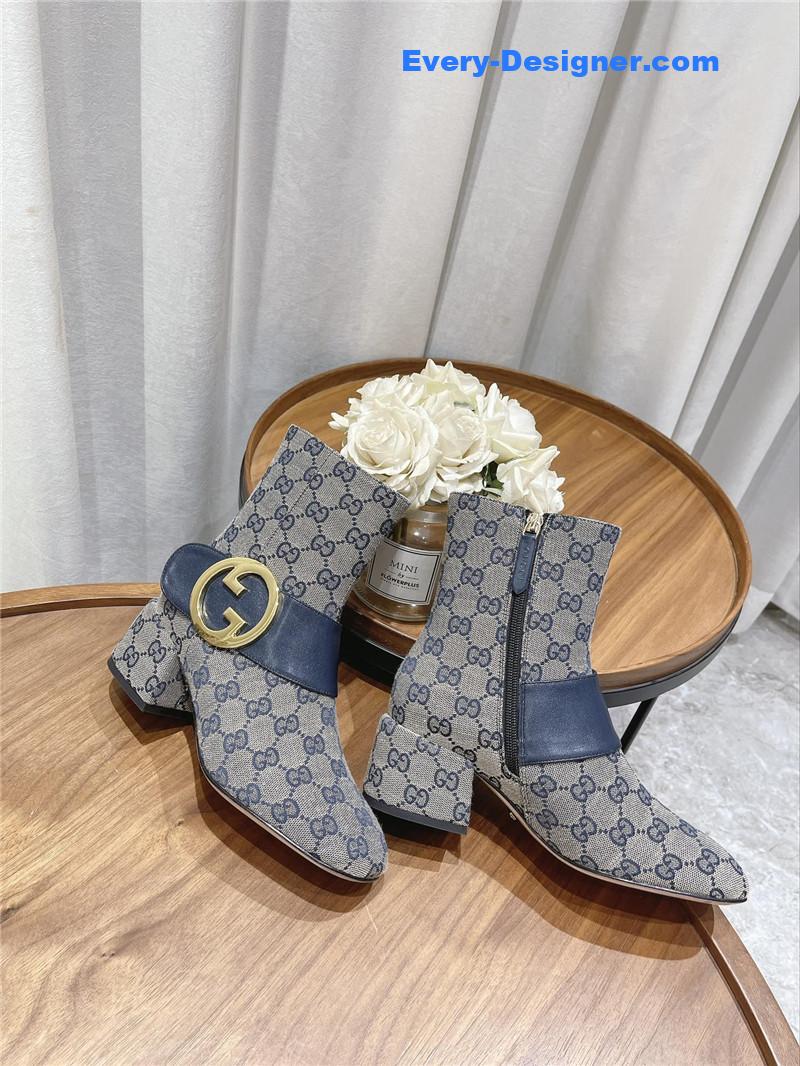 Gvc*1 double g buckle boots