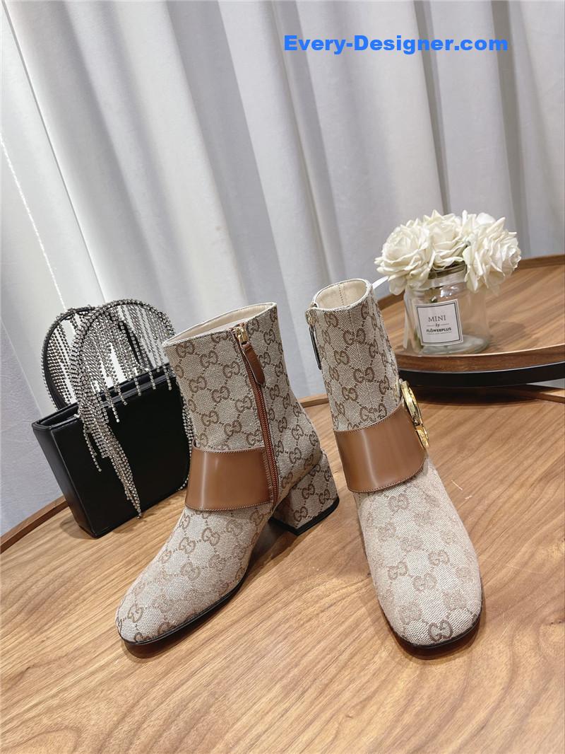 Gvc*1 double g buckle boots