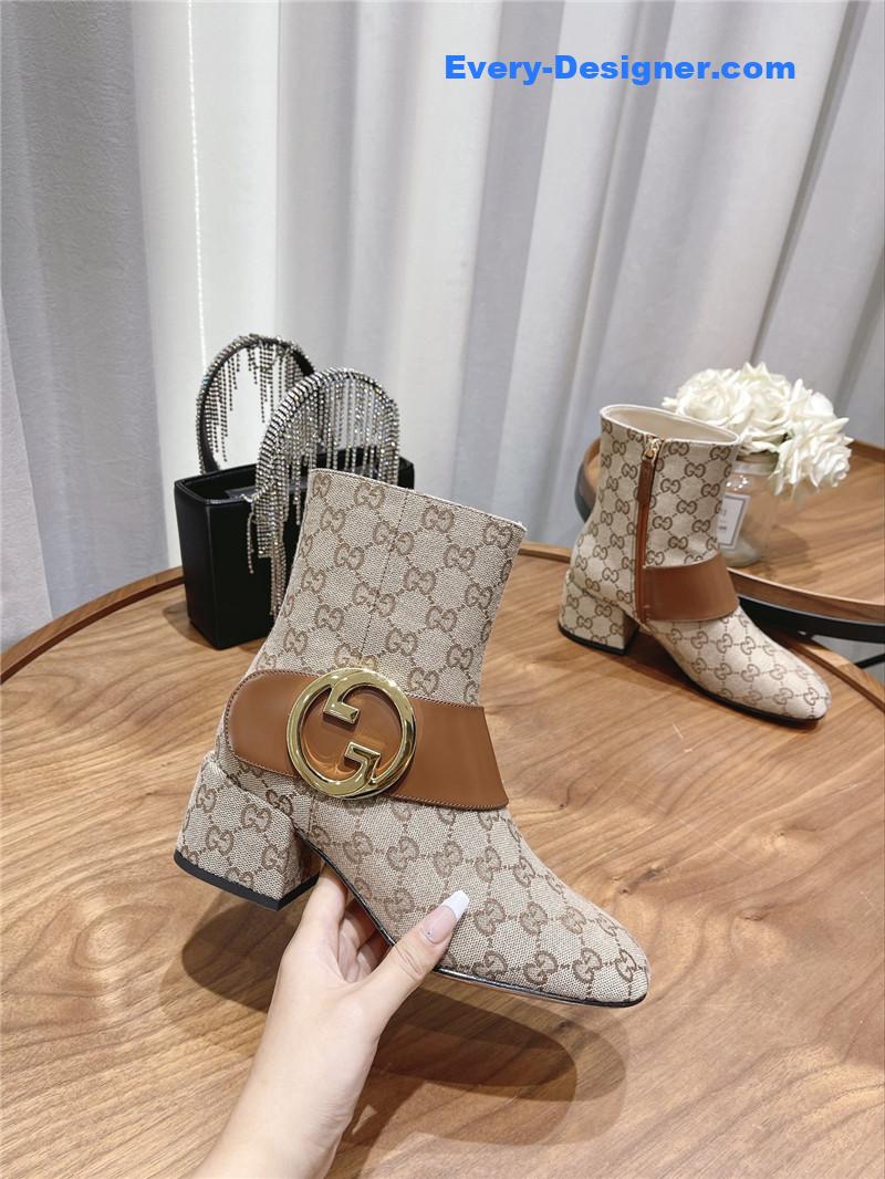 Gvc*1 double g buckle boots