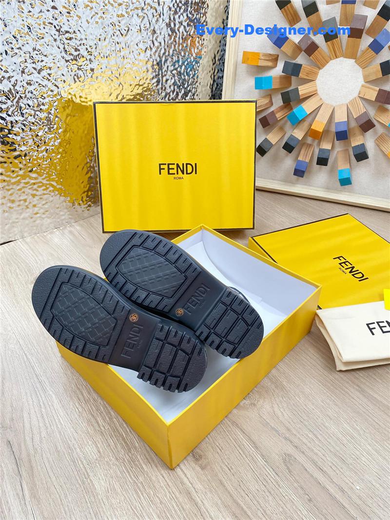 F**di fly knit stitching fashionable martin boots