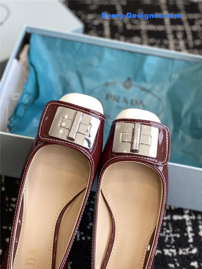 Pra*a autumn and winter classic color matching shoes