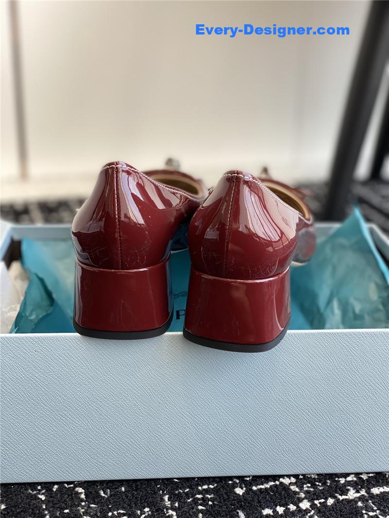 Pra*a autumn and winter classic color matching shoes